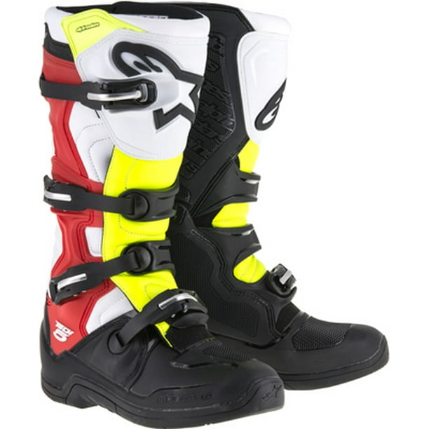 Alpinestars Unisex-Adult Tech 5 Boots Black/White/Yellow Sz Alpinestars Unisex-Adult Tech 5 Boots Black/White/Yellow Sz